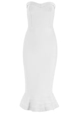 Load image into Gallery viewer, Solid Strapless Mermaid Bodycon Dress
