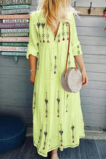 Load image into Gallery viewer, Spring Summer Casual Women Print Long Dress
