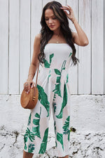 Load image into Gallery viewer, Simple Strapless Printed Jumpsuit
