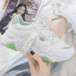 Load image into Gallery viewer, Colorblock Lace-up Platform Sneakers
