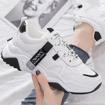 Load image into Gallery viewer, Colorblock Lace-up Platform Sneakers
