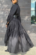 Load image into Gallery viewer, Oversized Ruffled Maxi Dress
