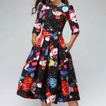 Load image into Gallery viewer, Women&#39;s Xmas Party Dresses Print Casual Party Cocktail Dresses
