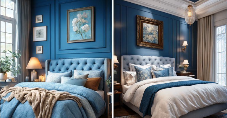 Serene and Stylish: Inspiring Ideas for Blue Bedroom Walls